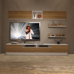 Decoraktiv Trendstyle 5220S Mdf Tv Ünitesi Tv Sehpası Beyaz - Pera