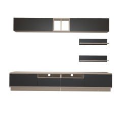 Decoraktiv Trendstyle 5220S Mdf Tv Ünitesi Tv Sehpası Beyaz - Antrasit