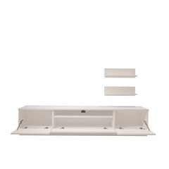 Decoraktiv Trendstyle 4S Slm Tv Ünitesi Tv Sehpası Parlak Beyaz