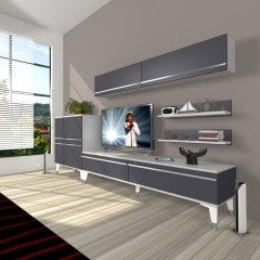 Decoraktiv Eko 6Y Mdf Std Silver Tv Ünitesi Tv Sehpası