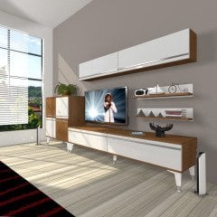 Decoraktiv Eko 6Y Mdf Std Silver Tv Ünitesi Tv Sehpası