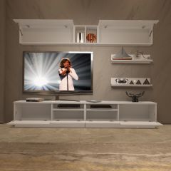 Decoraktiv Trendstyle 5220 Slm Tv Ünitesi Tv Sehpası Parlak Beyaz