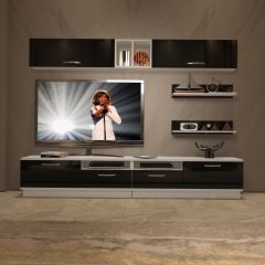 Decoraktiv Trendstyle 5220 Slm Tv Ünitesi Tv Sehpası Beyaz - Siyah