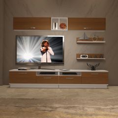 Decoraktiv Trendstyle 5220 Slm Tv Ünitesi Tv Sehpası Beyaz - Ceviz