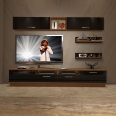 Decoraktiv Trendstyle 5220 Slm Tv Ünitesi Tv Sehpası Ceviz - Siyah