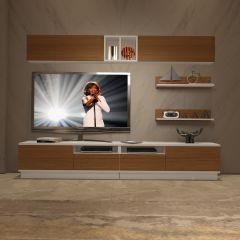 Decoraktiv Trendstyle 5220S Slm Tv Ünitesi Tv Sehpası Beyaz - Ceviz