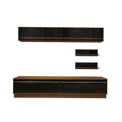 Decoraktiv Eko 5B Mdf Std Tv Ünitesi Tv Sehpası Ceviz - Siyah