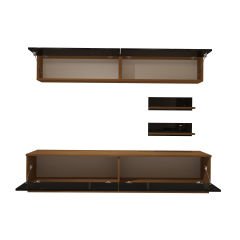 Decoraktiv Eko 5B Mdf Std Tv Ünitesi Tv Sehpası Ceviz - Siyah