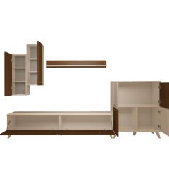 Decoraktiv Eko 6 Slm Std Retro Tv Ünitesi Tv Sehpası Beyaz - Ceviz