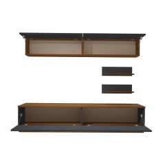 Decoraktiv Eko 5B Mdf Std Tv Ünitesi Tv Sehpası Ceviz - Antrasit