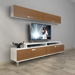 Decoraktiv Ekoflex 5 Slm Krom Ayaklı Tv Ünitesi Tv Sehpası