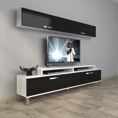 Decoraktiv Ekoflex 5 Slm Krom Ayaklı Tv Ünitesi Tv Sehpası