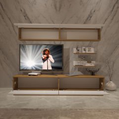 Decoraktiv Eko 5B Mdf Std Tv Ünitesi Tv Sehpası Pera - Beyaz