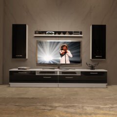 Decoraktiv Trendstyle 5220D Mdf Tv Ünitesi Tv Sehpası Beyaz - Siyah