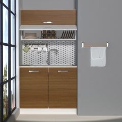 Decoraktiv Mini 100T MDF Hazır Mutfak Dolabı Ceviz
