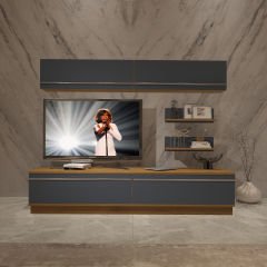 Decoraktiv Eko 5B Mdf Std Tv Ünitesi Tv Sehpası Pera - Antrasit