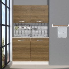 Decoraktiv Mini 120 MDF Hazır Mutfak Dolabı