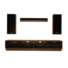 Decoraktiv Trendstyle 5220D Mdf Tv Ünitesi Tv Sehpası Ceviz - Siyah