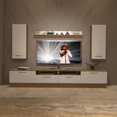 Decoraktiv Trendstyle 5220D Mdf Tv Ünitesi Tv Sehpası Pera - Beyaz