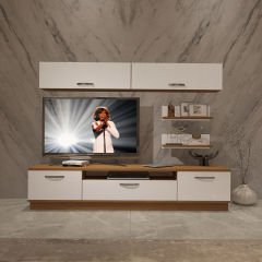 Decoraktiv Trendstyle 5 Mdf Tv Ünitesi Tv Sehpası Ceviz - Beyaz