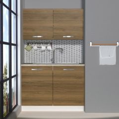 Decoraktiv Mini 120 MDF Hazır Mutfak Dolabı Pera