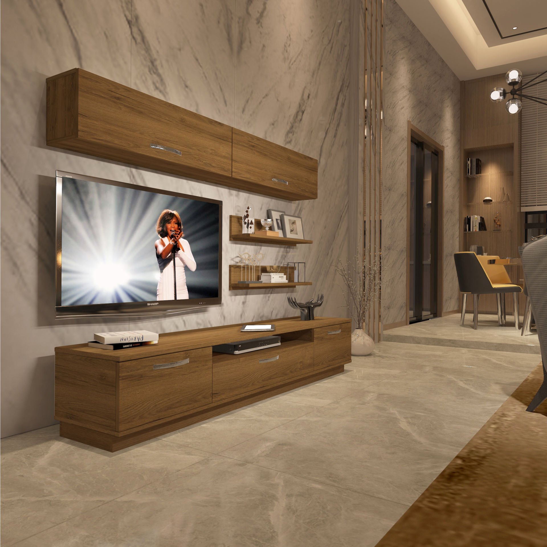Decoraktiv Trendstyle 5 Mdf Tv Ünitesi Tv Sehpası Pera