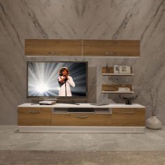 Decoraktiv Trendstyle 5 Mdf Tv Ünitesi Tv Sehpası Beyaz - Pera