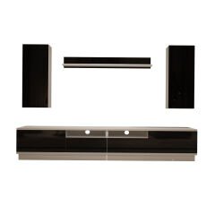 Decoraktiv Trendstyle 5220DS Mdf Tv Ünitesi Tv Sehpası Beyaz - Siyah