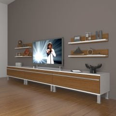 Decoraktiv Eko 270r Mdf Krom Ayaklı Tv Ünitesi Tv Sehpası