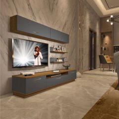 Decoraktiv Trendstyle 5 Mdf Tv Ünitesi Tv Sehpası Pera - Antrasit
