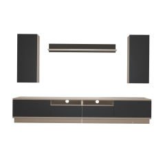 Decoraktiv Trendstyle 5220DS Mdf Tv Ünitesi Tv Sehpası Beyaz - Antrasit
