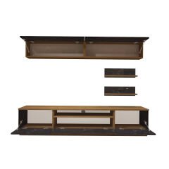 Decoraktiv Trendstyle 5 Mdf Tv Ünitesi Tv Sehpası Pera - Siyah Mermer
