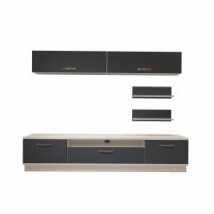 Decoraktiv Trendstyle 5 Mdf Tv Ünitesi Tv Sehpası Beyaz - Antrasit