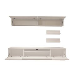 Decoraktiv Trendstyle 5S Mdf Tv Ünitesi Tv Sehpası Parlak Beyaz