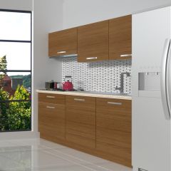 Decoraktiv Naturel 160 MDF Hazır Mutfak Dolabı Ceviz
