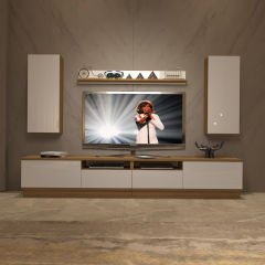 Decoraktiv Trendstyle 5220DS Mdf Tv Ünitesi Tv Sehpası Pera - Beyaz