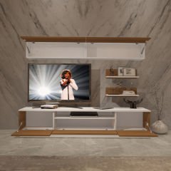 Decoraktiv Trendstyle 5S Mdf Tv Ünitesi Tv Sehpası Beyaz - Ceviz