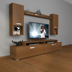 Decoraktiv Ekoflex 5DA Mdf Tv Ünitesi Tv Sehpası Ceviz