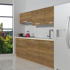 Decoraktiv Naturel 160 MDF Hazır Mutfak Dolabı Pera