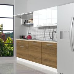 Decoraktiv Naturel 160 MDF Hazır Mutfak Dolabı Pera - Beyaz
