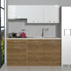 Decoraktiv Naturel 160 MDF Hazır Mutfak Dolabı Pera - Beyaz