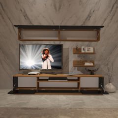 Decoraktiv Trendstyle 5S Mdf Tv Ünitesi Tv Sehpası Ceviz - Siyah