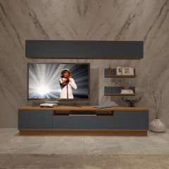 Decoraktiv Trendstyle 5S Mdf Tv Ünitesi Tv Sehpası Ceviz - Antrasit