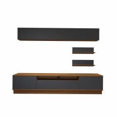 Decoraktiv Trendstyle 5S Mdf Tv Ünitesi Tv Sehpası Ceviz - Antrasit