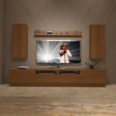 Decoraktiv Trendstyle 5220DS Mdf Tv Ünitesi Tv Sehpası Ceviz