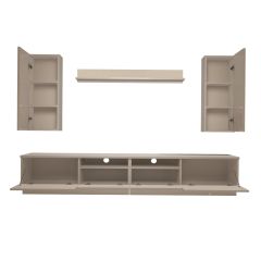Decoraktiv Trendstyle 5220D Slm Tv Ünitesi Tv Sehpası Parlak Beyaz