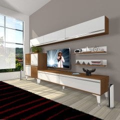 Decoraktiv Eko 8 Mdf Std Silver Tv Ünitesi Tv Sehpası