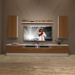Decoraktiv Trendstyle 5220D Slm Tv Ünitesi Tv Sehpası Beyaz - Ceviz