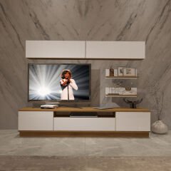 Decoraktiv Trendstyle 5S Mdf Tv Ünitesi Tv Sehpası Pera - Beyaz
