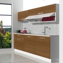 Decoraktiv Style 160 MDF Hazır Mutfak Dolabı Ceviz